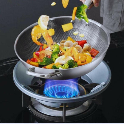 Gas Stove Cover Stand/Gas Saver Ring, Fire & Windproof Energy Saving (Single piece) - HalfPe