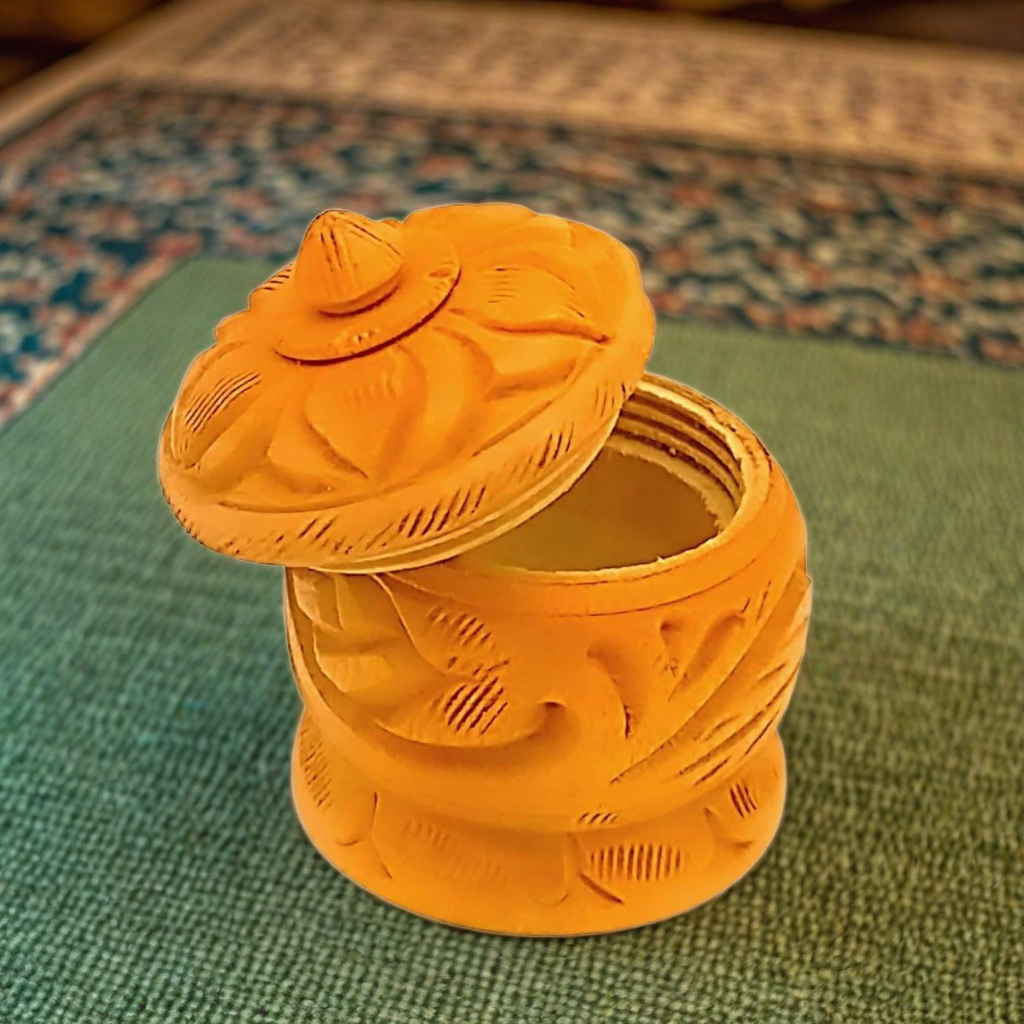 Santarms Wooden sindoor Box