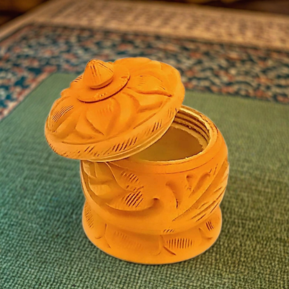 Santarms Wooden sindoor Box