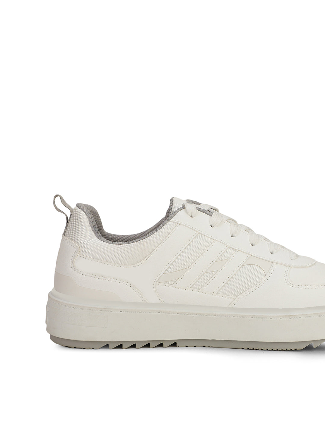 North Star Men White Casual Lace-up Sneakers - White - View 2