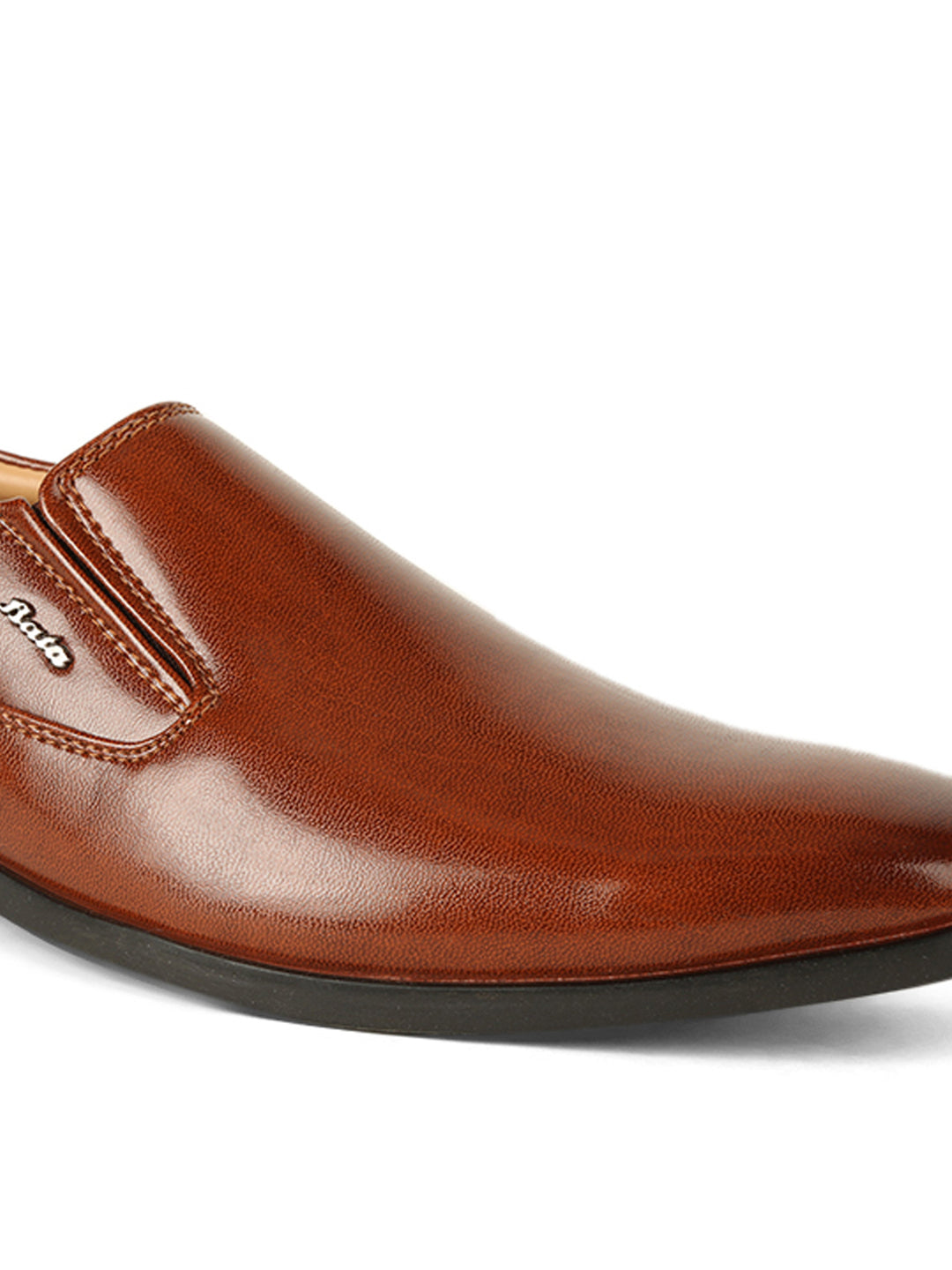 Bata Men Tan Formal Slip-on Shoes - Tan - View 5