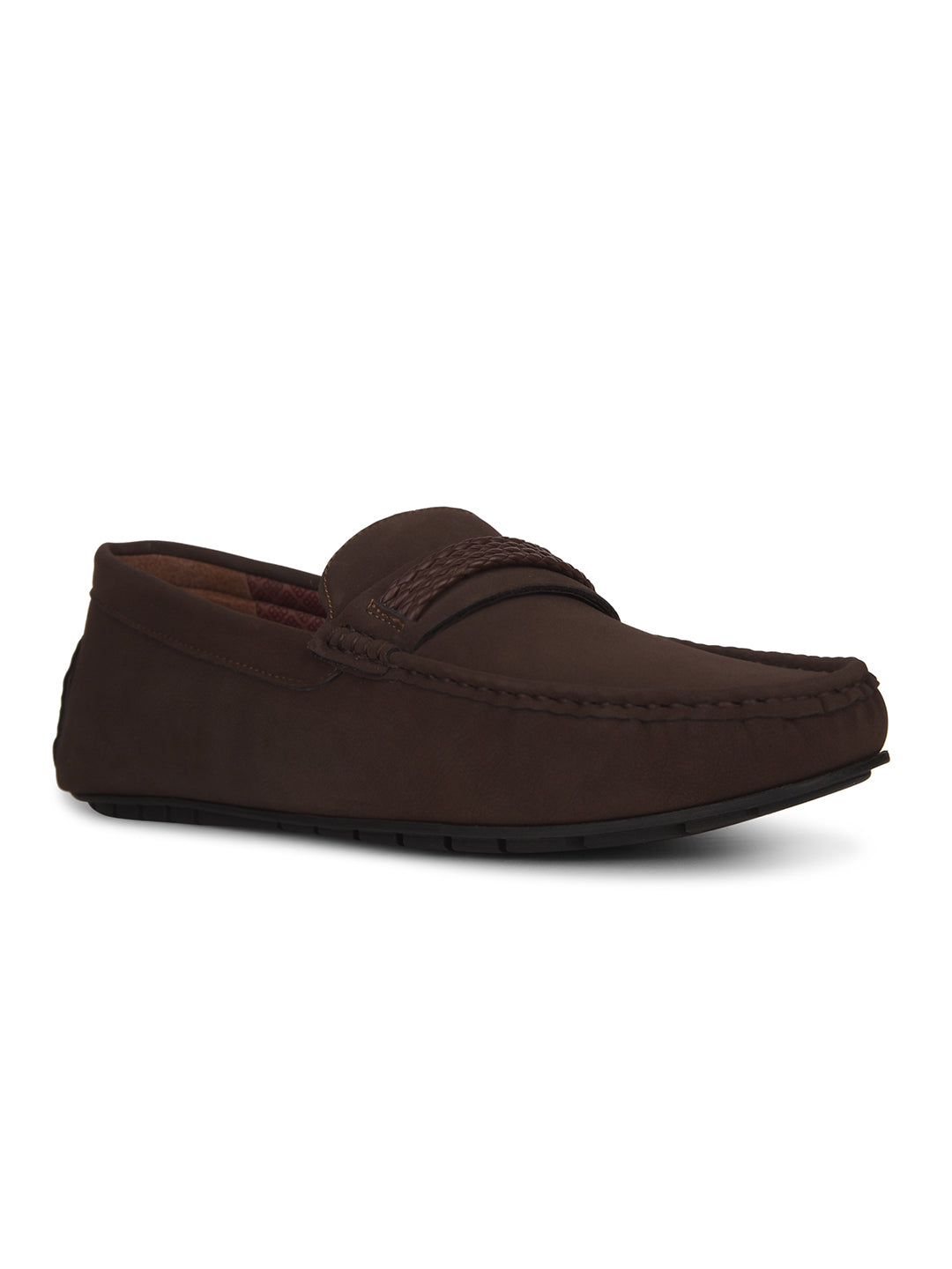 Bata Men Brown Casual Slip-on Loafers - Brown - View 1