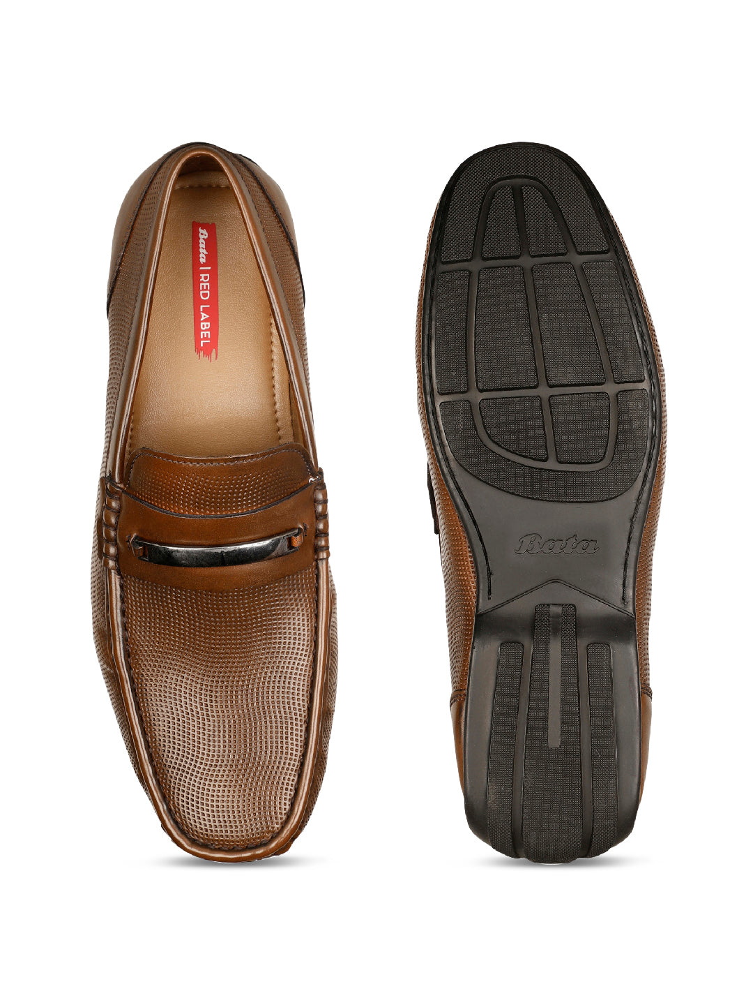 Bata Men Brown Casual Slip-on Loafers - Brown - View 4