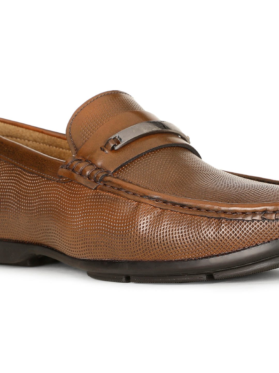 Bata Men Brown Casual Slip-on Loafers - Brown - View 5