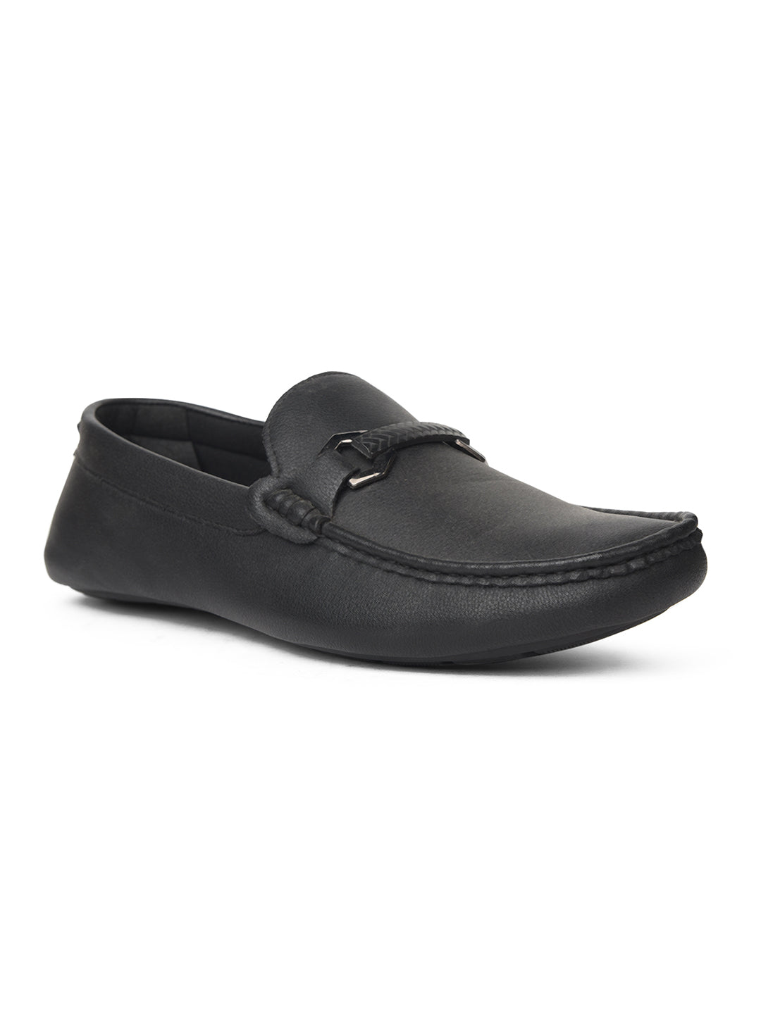 Bata Men Black Casual Slip-on Loafers - Black - View 1