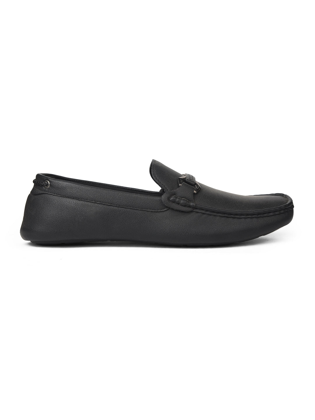 Bata Men Black Casual Slip-on Loafers - Black - View 2