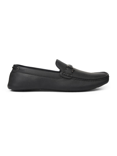 Bata Men Black Casual Slip-on Loafers - Black - View 2