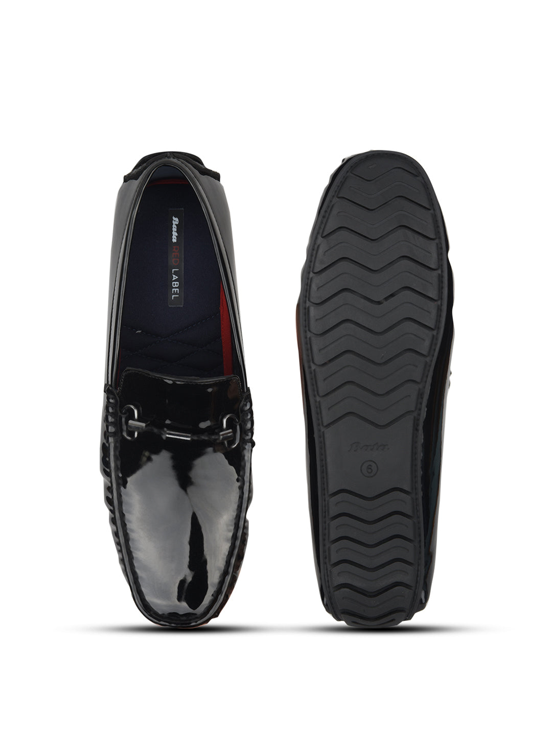 Bata Men Black Casual Slip-on Loafers - Black - View 4