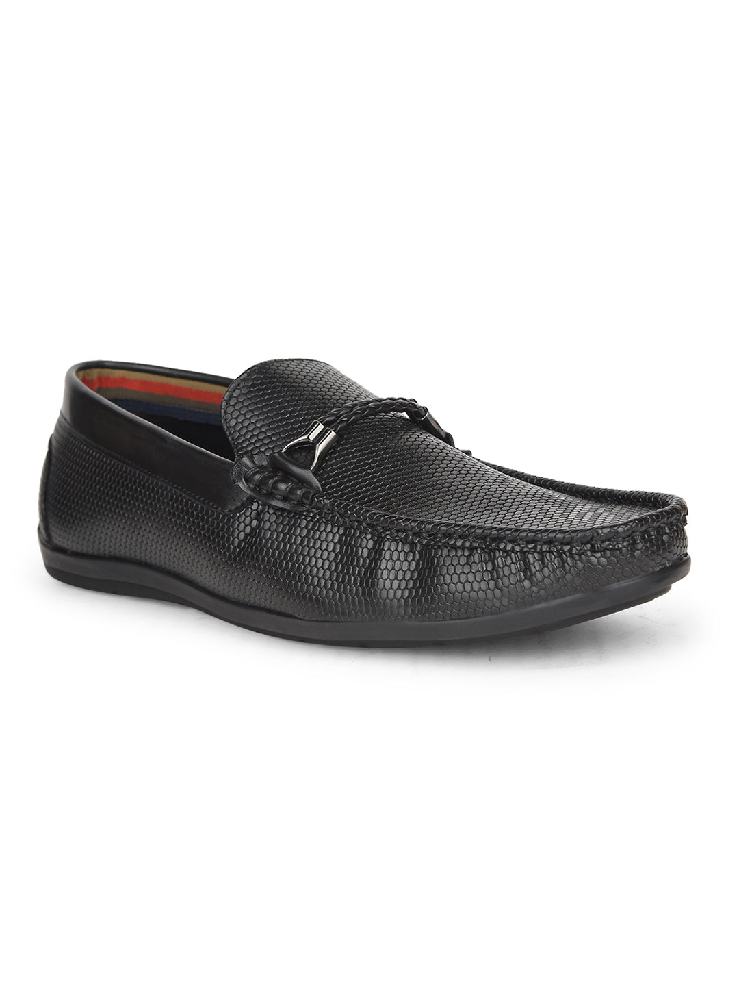 Bata Men's Black Casual Loafers - Black