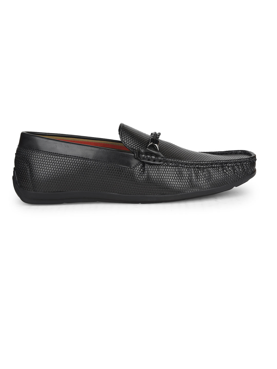 Bata Men's Black Casual Loafers - Black