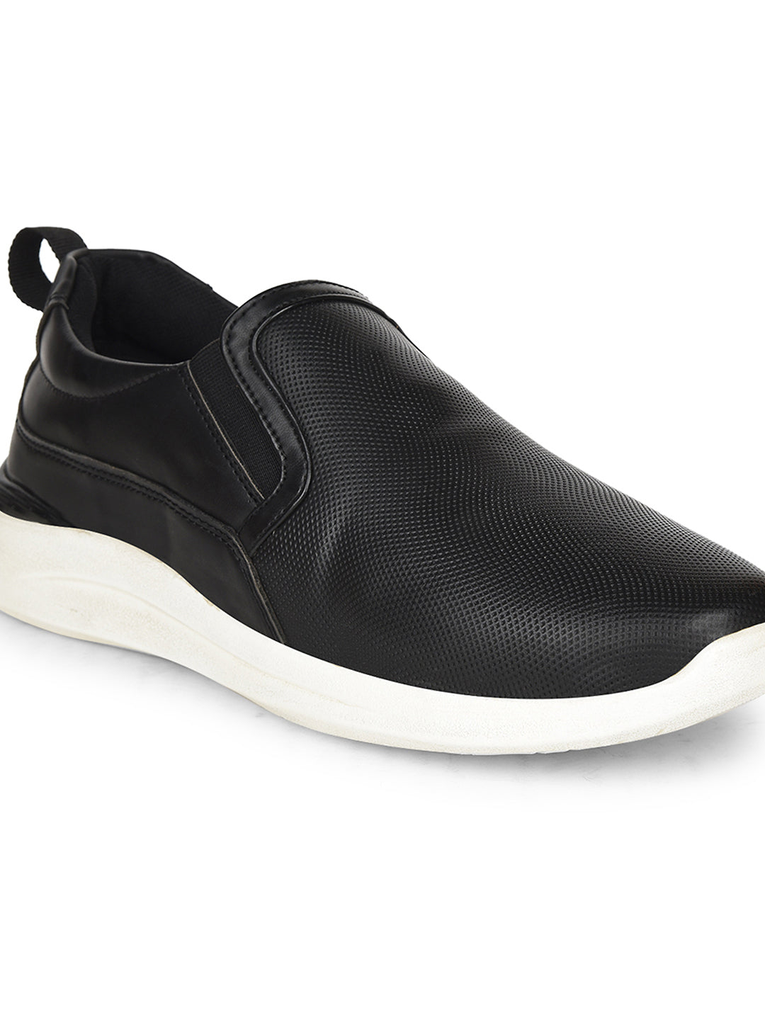 Bata Comfit Men's Black Casual Slip-on Shoes - Black