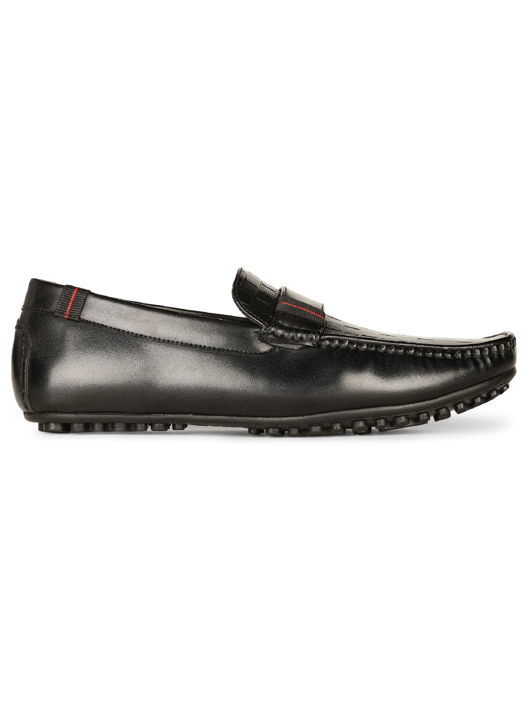 Bata Men Black Casual Slip-on Loafers - Black - View 2