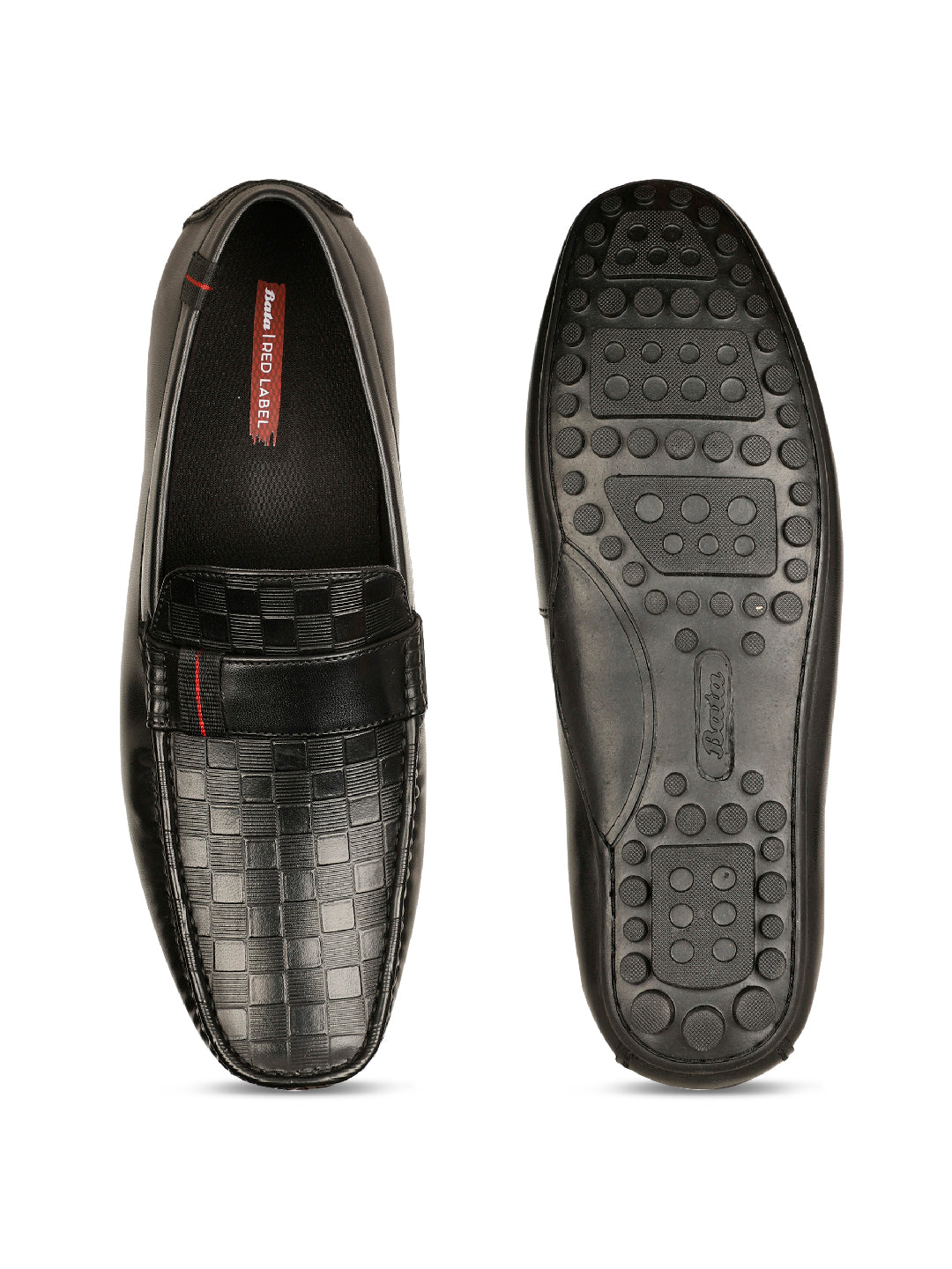Bata Men Black Casual Slip-on Loafers - Black - View 4
