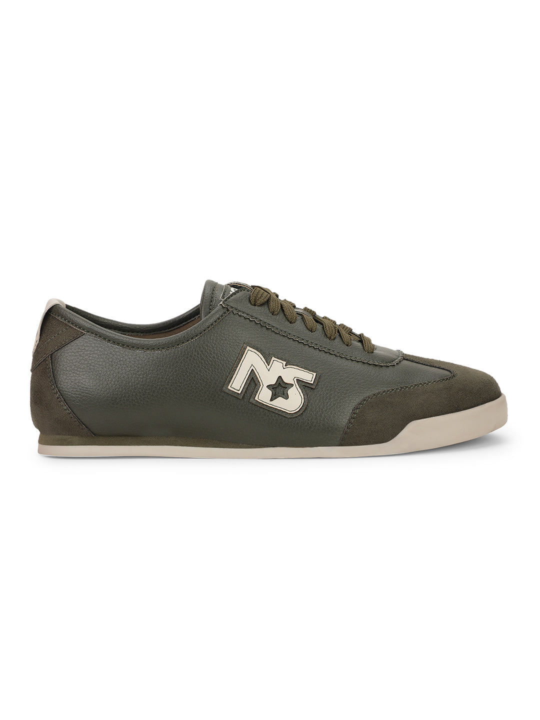 North Star Men's Olive Casual Lace-up Sneakers - Olive
