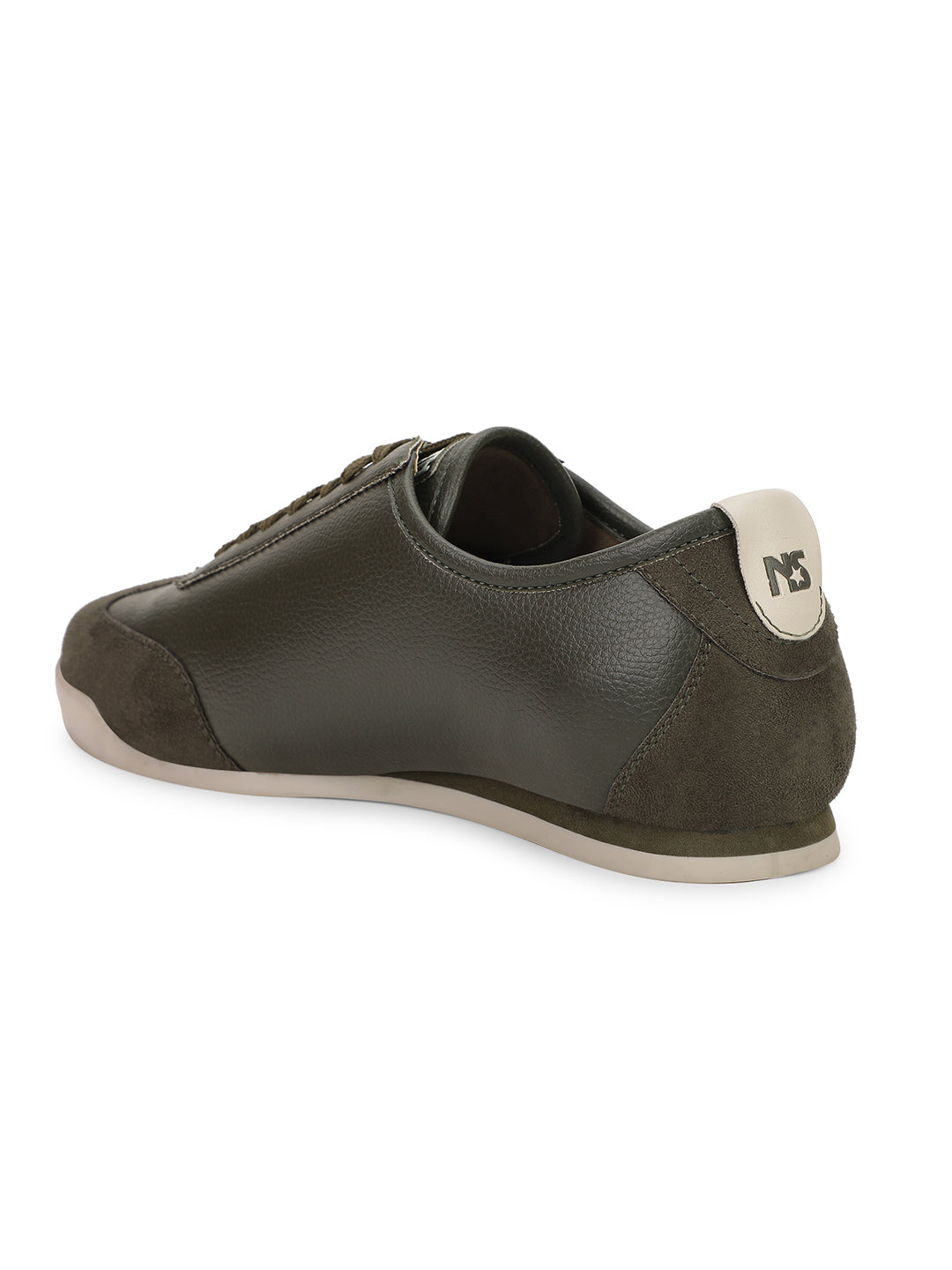 North Star Men's Olive Casual Lace-up Sneakers - Olive