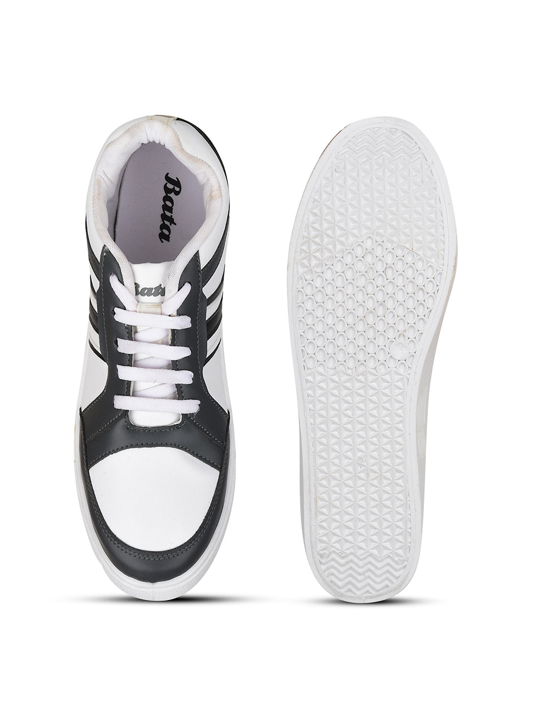Bata Men's Beige Casual Lace-up Sneakers - Beige