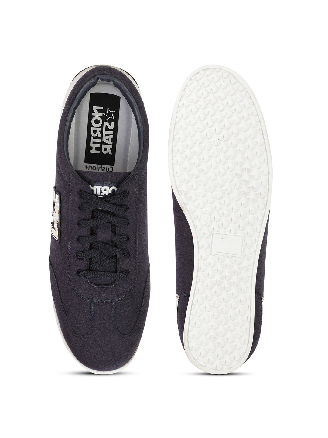 North Star Men's Navy Casual Lace-up Sneakers - Navy