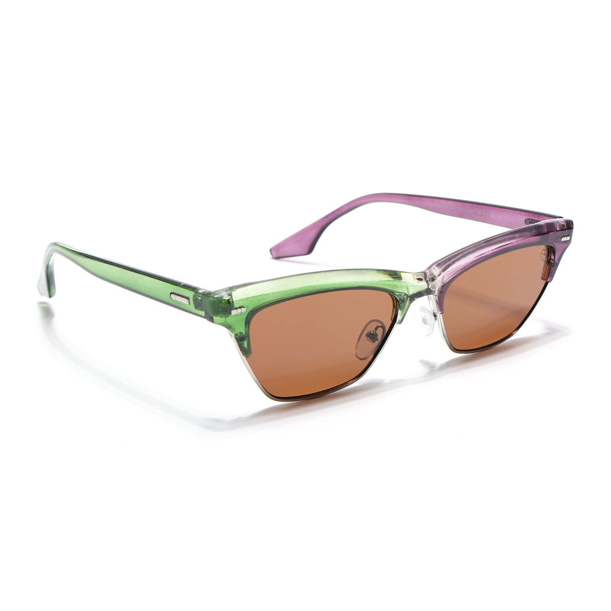 Eyejack Green & Purple Cateye Sunglasses for Men and Women - view 1