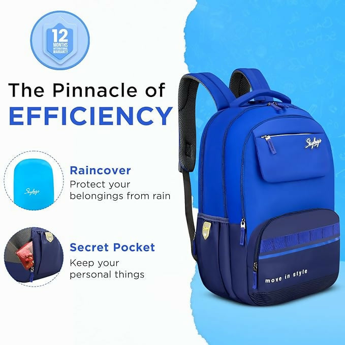 Skybags Bussin 42L Casual Backpack spacious, stylish unisex backpack HalfPe - FW -TPT