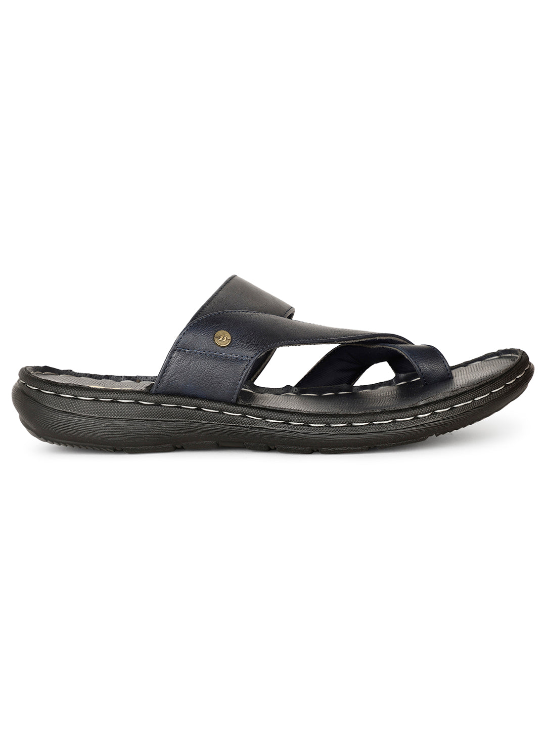 Bata Men Casual Toe Ring Sandal - Navy Blue - View 2