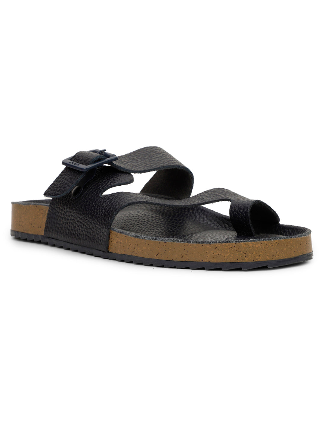 Bata Men Navy Blue Casual Toe Ring Sandal - Navy Blue - View 1