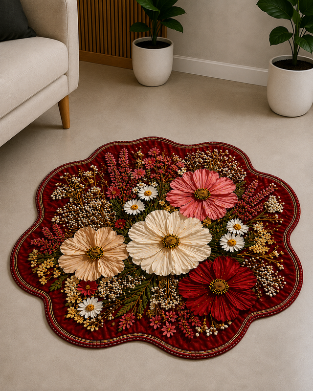25X25 Inches Modern Decorative Door Mat | Water Absorbent Floor Mat for Living Room.
