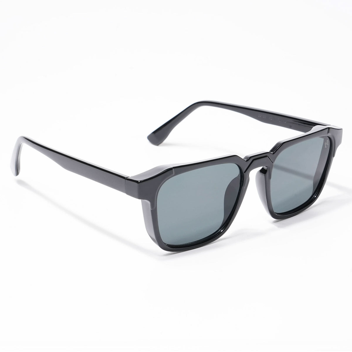 Eyejack Shine Black Square Sunglasses for Men and Women - Style L547 - view 2