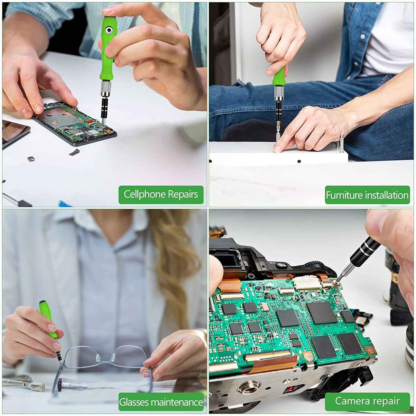 Mini Screwdriver Bit Set with Magnetic Extension Rod