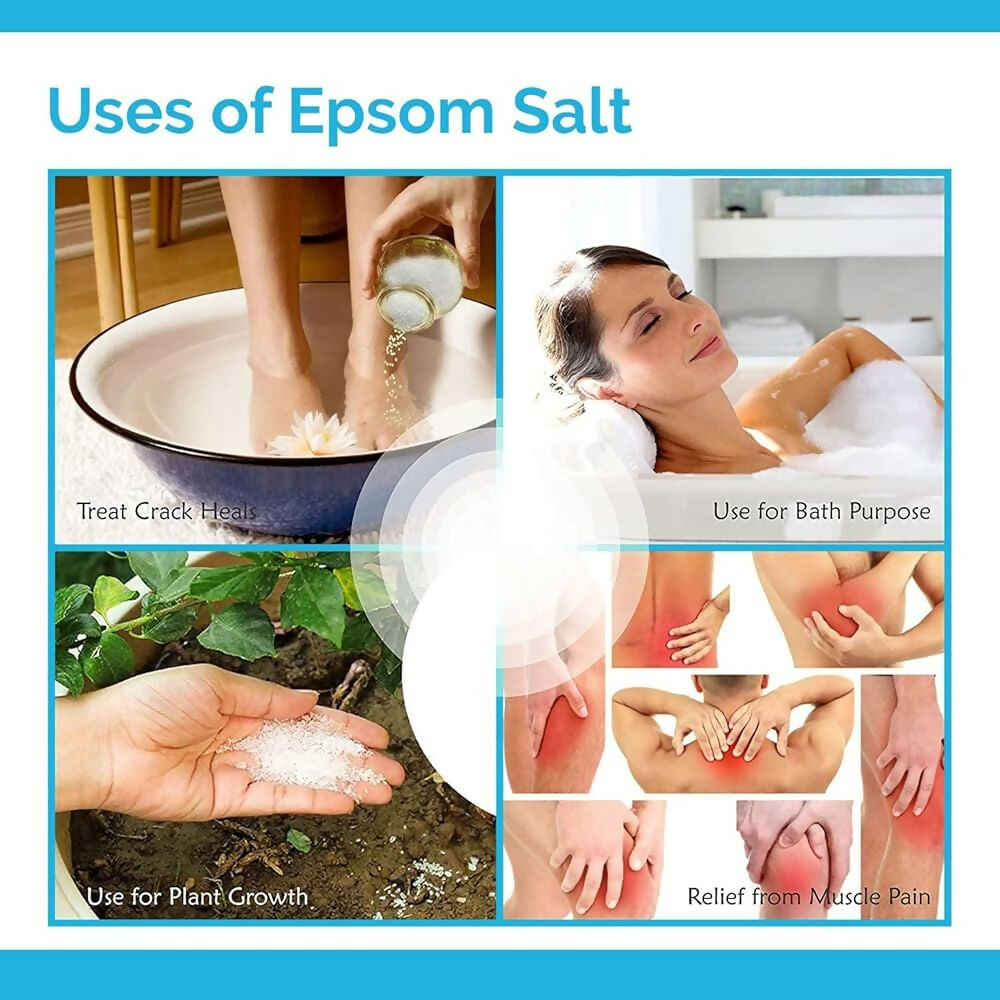JPS Epsom Bath Salt 900g – Pure Magnesium Sulphate for Relaxation, Muscle Relief & Foot Soak JPS PRODUCTS (ACHSA)
