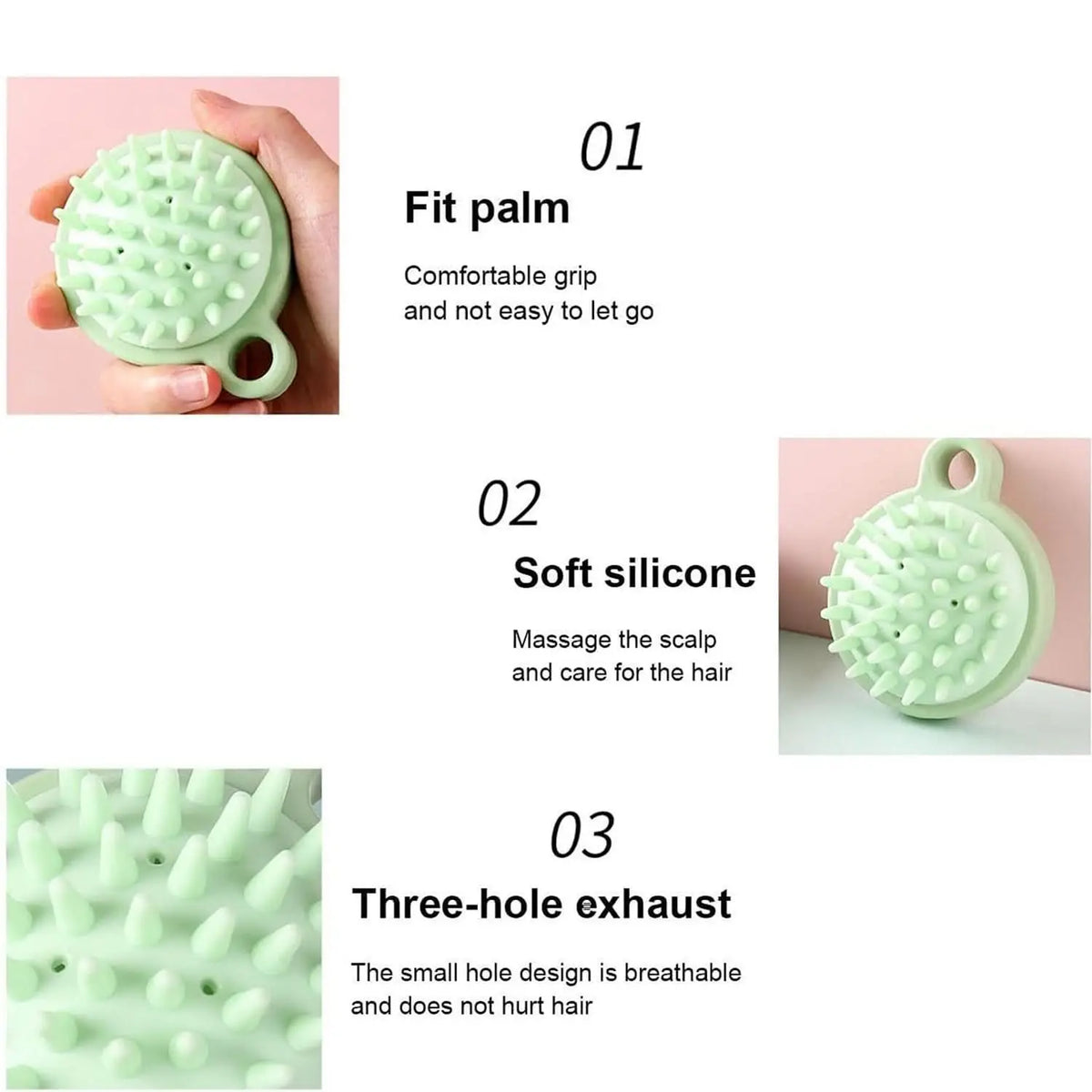 Comb Scalp Massage Brush Hair Brush Hair Comb Shower Brush Bath Massage Brush Small Portable Brush Washable Massage Comb Bath Shampoo Massages Effectively Remove Loose Short Hair HP DD