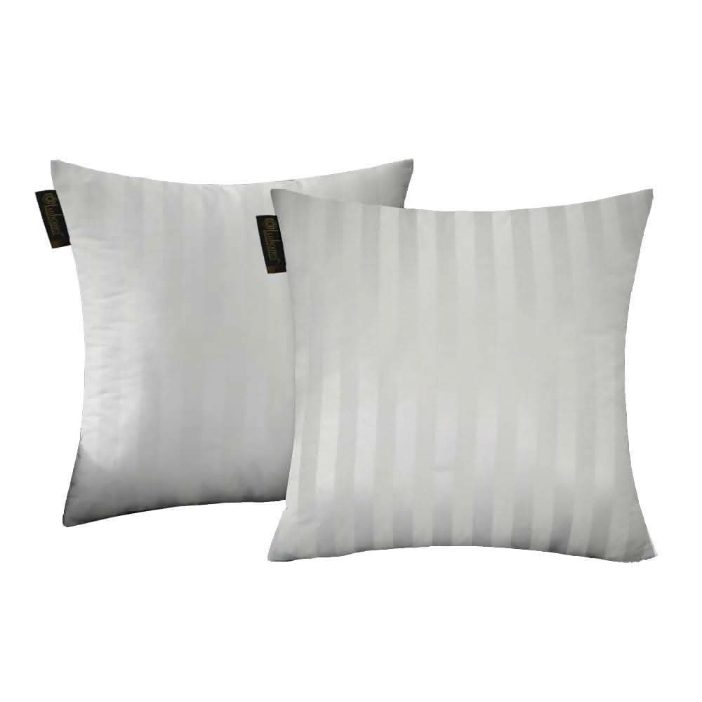 Lush homes cushions cover. bolster cover / Pillow covers (Set of 2, 12x12 inches, White) - HalfPe