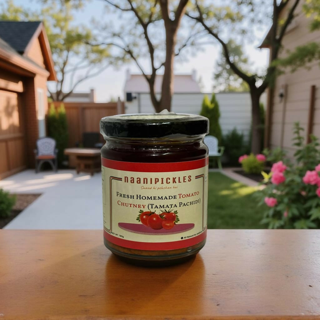 Traditional South Indian Tomato Pickle (Tamata Pachidi), Homemade Style, Tangy & Spicy Chutney JPS PRODUCTS (ACHSA)