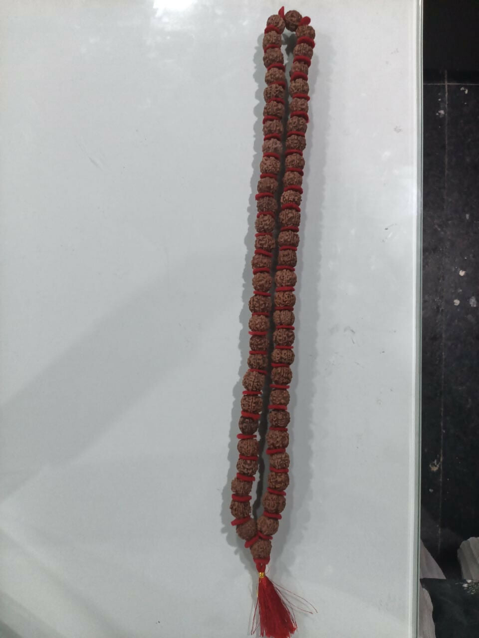 Rudraksha Kantha Mala 54 Beads – Natural Sacred Bead Short Mala for Prayer & Daily Wear