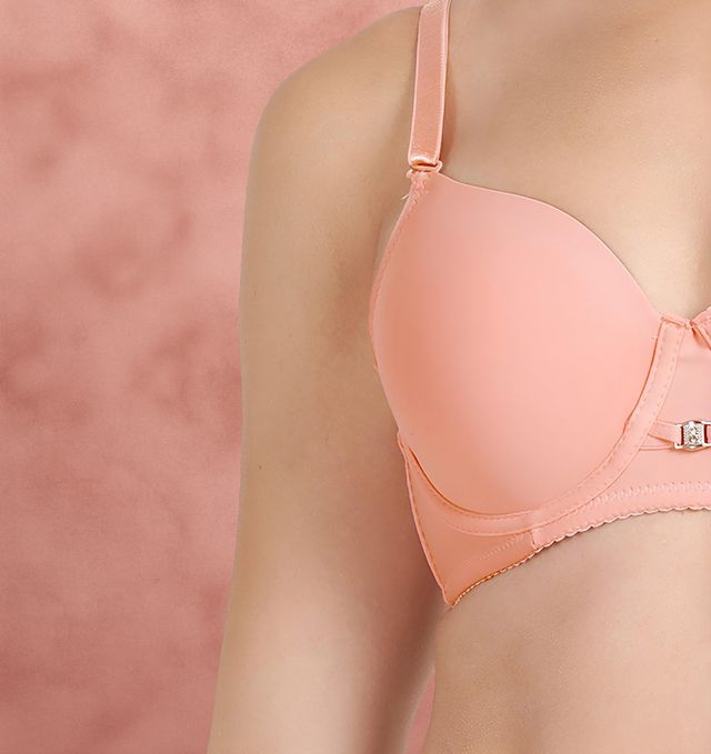 Susie 3/4th Coverage Mary Rose Pink Adjustable MultiwayPadded Wired TShirt Bra