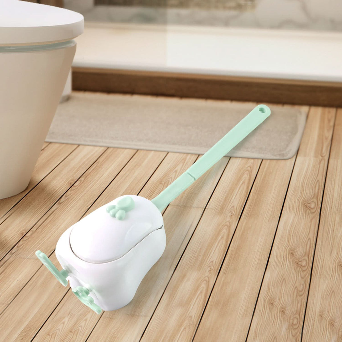 Flexible Silicone Toilet Cleaning Brush Set HP DD