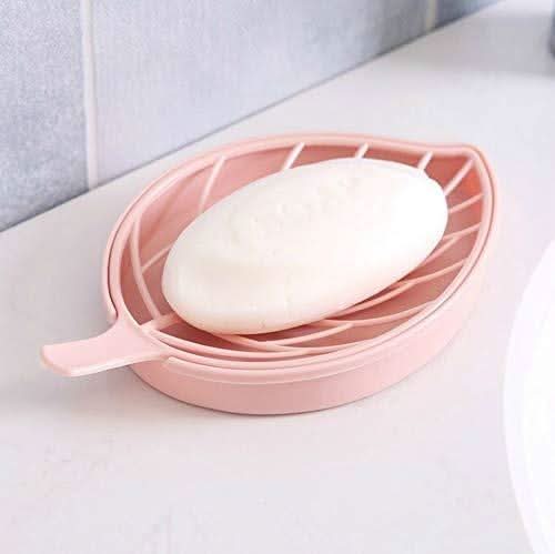 Leaf Shape Dish Bathroom Soap Holder (4 pcs)