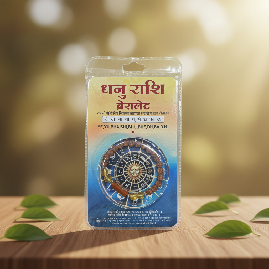 Sagittarius Rashi Rudraksha Bracelet (Dhanussu Rashi-ధనుస్సు రాశి) – Positivity, Balance & Protective Energy Band