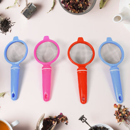 Plastic Multipurpose Tea and Coffee Strainer Kitchen Plastic Strainer Sieve / Chai Chalni / Tea chalni / Juicer Chalani (Pack of 12 Pcs)