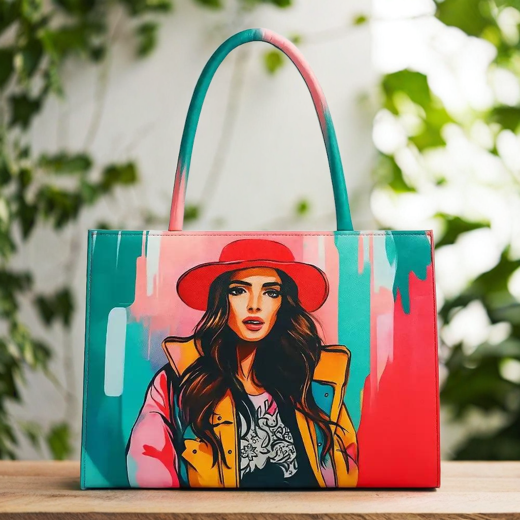 Tropical Printed Tote Bag