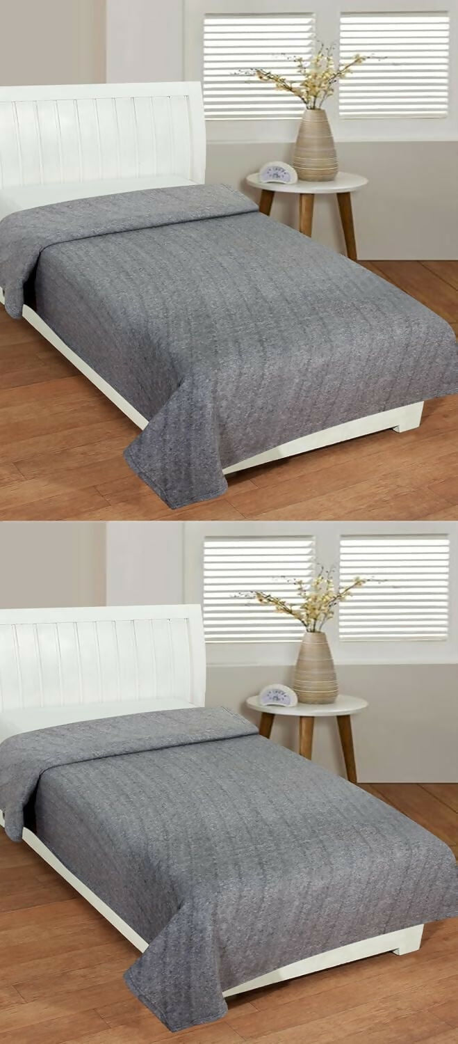 Dream Living Woolen Blanket Super Soft Single Bed Polar Fleece Blanket for All Season (Multicolor, Pack of 1)