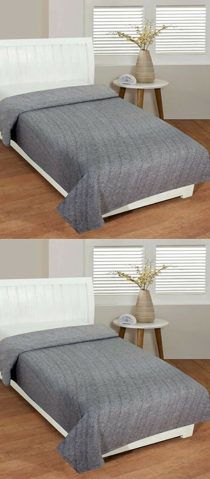 Dream Living Woolen Blanket Super Soft Single Bed Polar Fleece Blanket for All Season (Multicolor, Pack of 1)