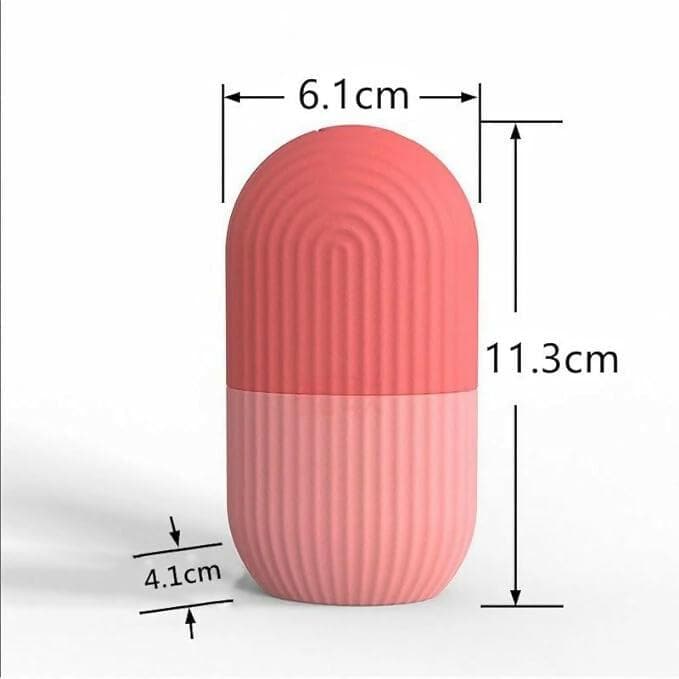 DeoDap Ice Face Roller for Face and Eye Silicone Ice Stick Face Ice Mould Icing Tool(Pink) - HalfPe