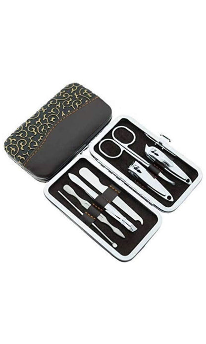 7-in-1 Stainless Steel Manicure Set – Professional Grooming Kit for Nails & Skin Care