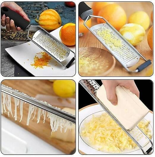 P-Plus International Cheese Grater Zester, Handheld Metal Grater for Coconut - HalfPe