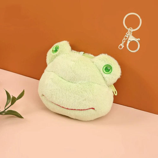 Froggy plush 2 in 1 keychain & pouch for kids - HalfPe