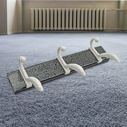 Cloth Hanger Wall Door Hooks Rail For Hanging Clothes For Hanging Hook Rack Rail Extra Long Coat Hanger Wall Mount For Clothes Jacket Hats 6 Hook