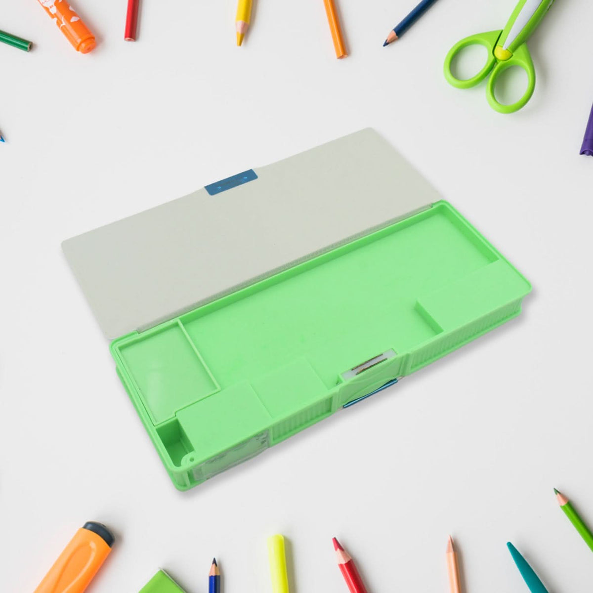 Multipurpose Compass Box Pencil Box With 2 Compartments For School HP DD