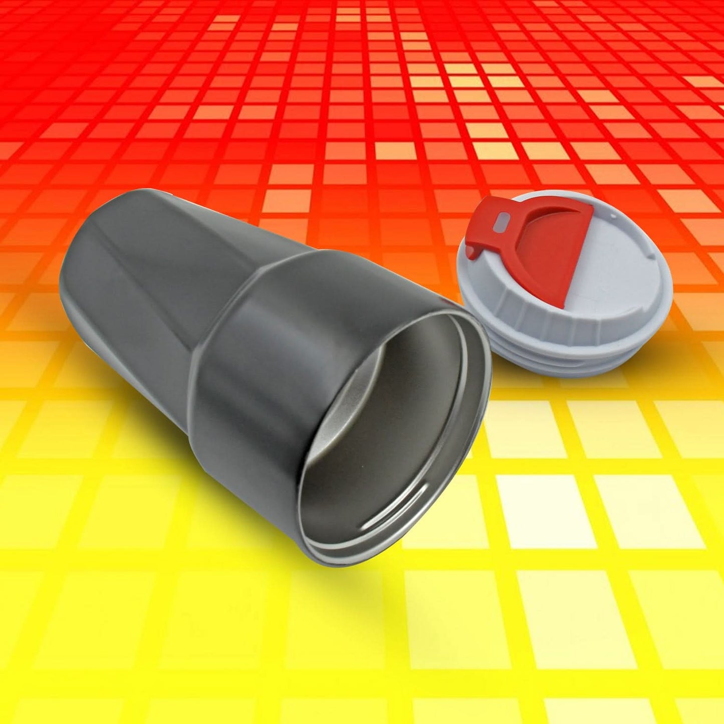 Reusable Coffee Mug – Stainless Steel Travel Cup with Lid (1 Pc)