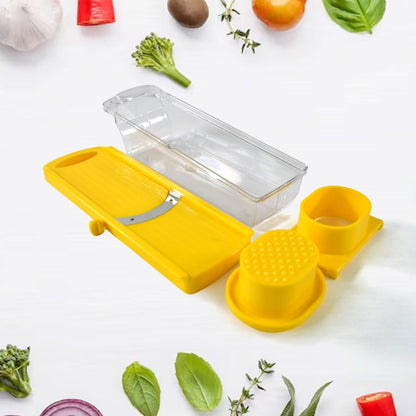 Big Multipurpose Vegetable And Fruit Slicer (Yellow  1 Pc)