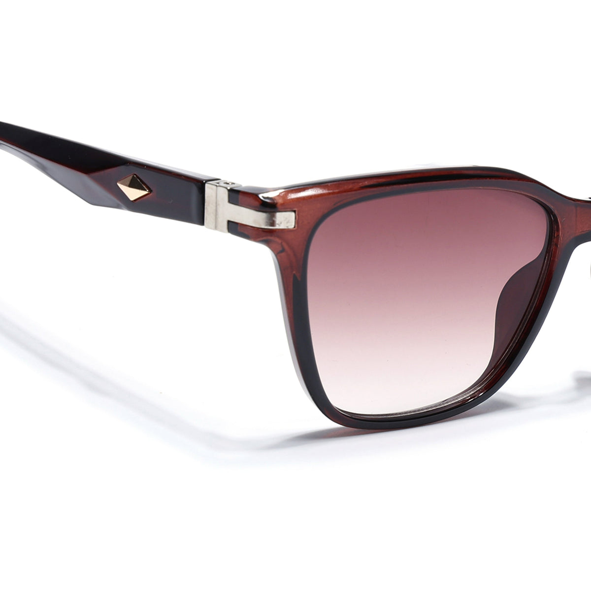 Eyejack Brown Square Sunglasses for Men and Women - Style L771 - view 5